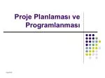 Proje Planlaması ve Programlanması - slide 1
