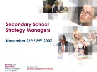 Secondary School Strategy Managers