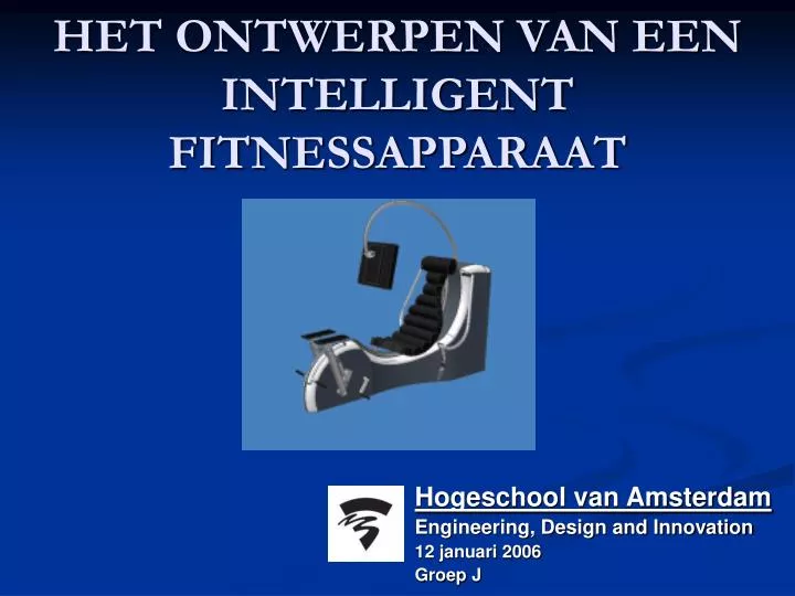 het ontwerpen van een intelligent fitnessapparaat