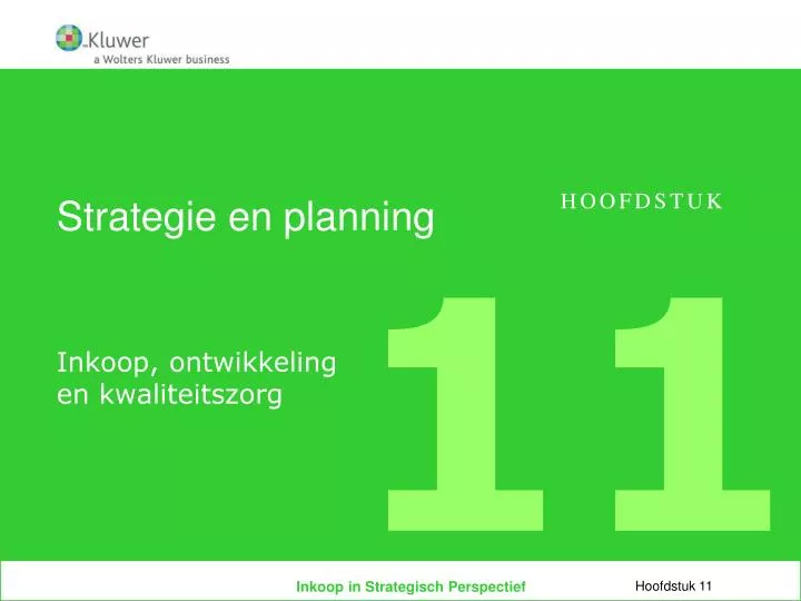 strategie en planning