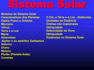 sistema solar
