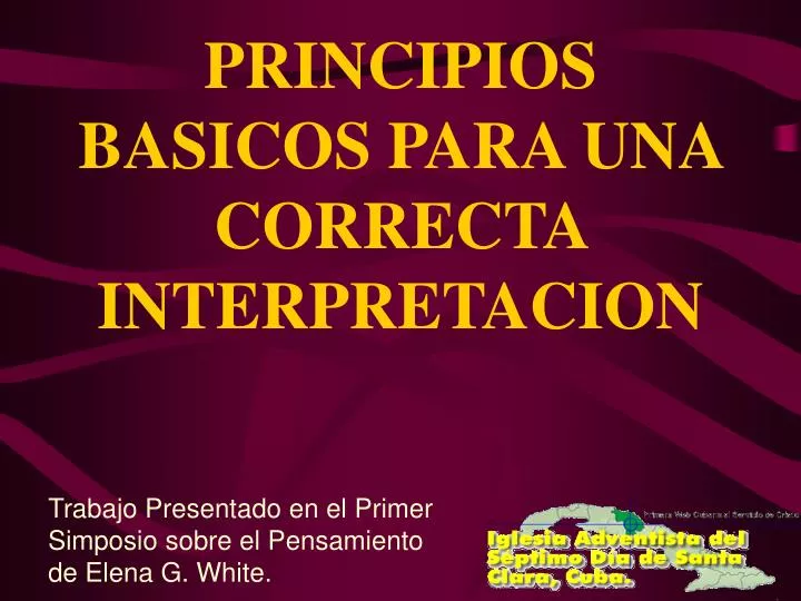 principios basicos para una correcta interpretacion