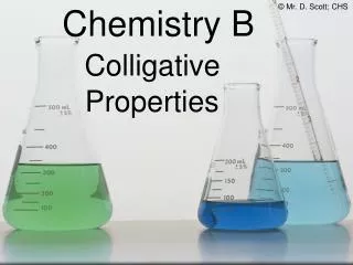 Chemistry B Colligative Properties