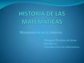 historia de las matem ticas
