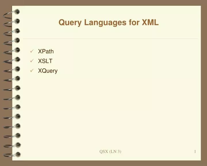 query languages for xml