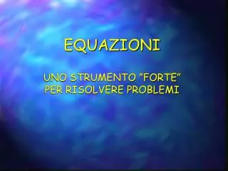 equazioni