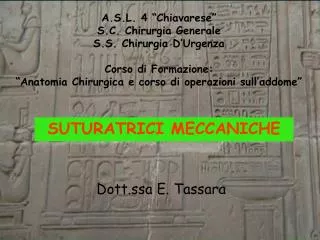 suturatrici meccaniche