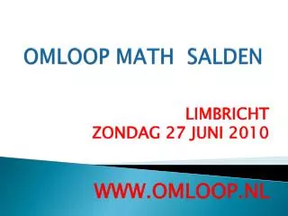 omloop math salden