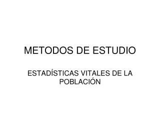 metodos de estudio