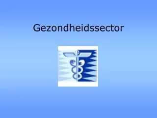 gezondheidssector