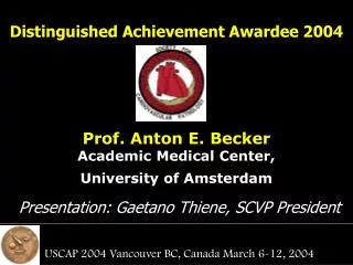 Distinguished Achievement Awardee 2004