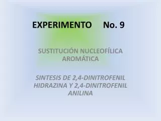 EXPERIMENTO No. 9