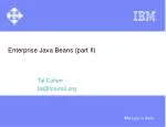 Enterprise Java Beans (part II) - slide 1