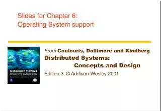 Slides for Chapter 6: Operating System support
