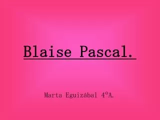 blaise pascal