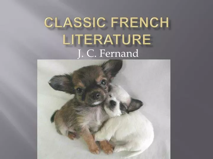classic french literature