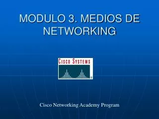 modulo 3 medios de networking