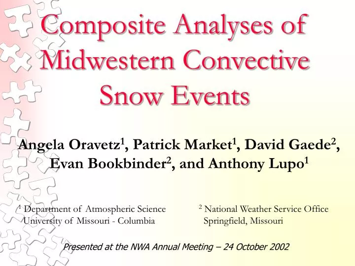 composite analyses of midwestern convective snow events