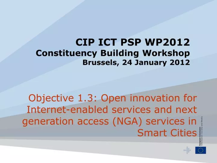 cip ict psp wp2012 constituency building workshop brussels 24 january 2012
