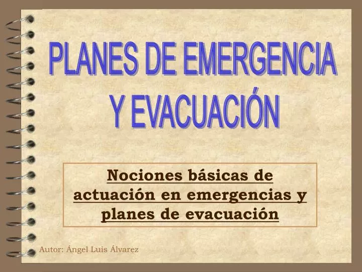 nociones b sicas de actuaci n en emergencias y planes de evacuaci n