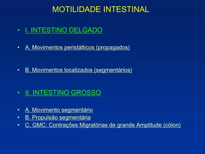 motilidade intestinal