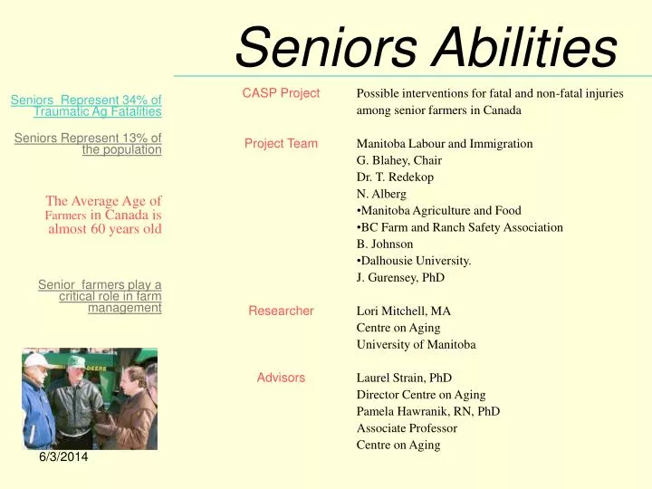 seniors abilities