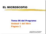 EL MICROSCOPIO - slide 1