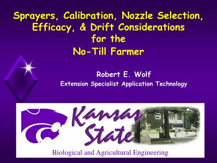 sprayers calibration nozzle selection efficacy drift considerations for the no till farmer