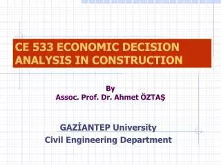 By Assoc. Prof. Dr. Ahmet ÖZTAŞ