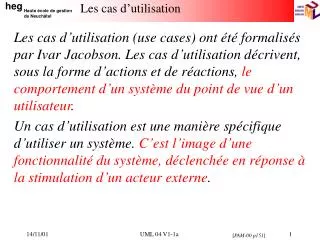 les cas d utilisation