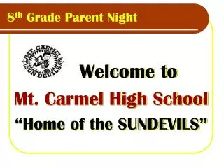 8th Grade Parent Night