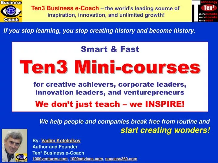 ten3 mini courses