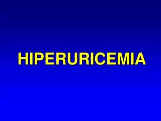 hiperuricemi a