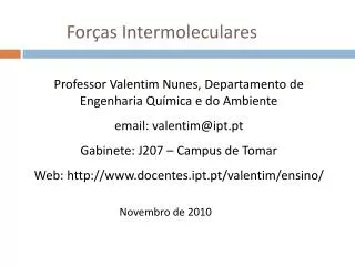 for as intermoleculares