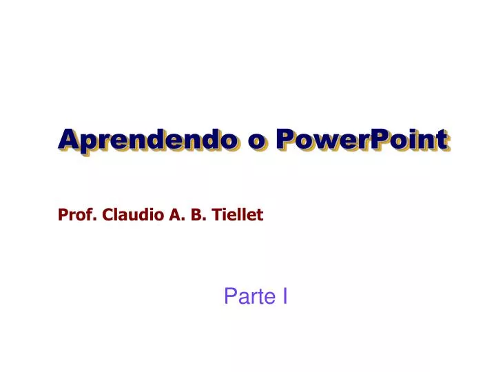 aprendendo o powerpoint