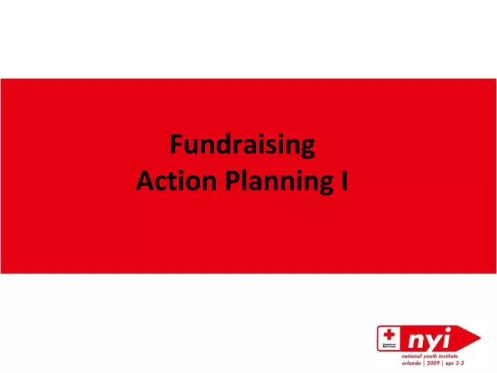 fundraising action planning i