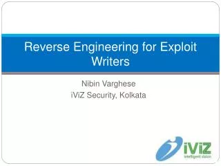 Reverse Engineering for Exploit Writers