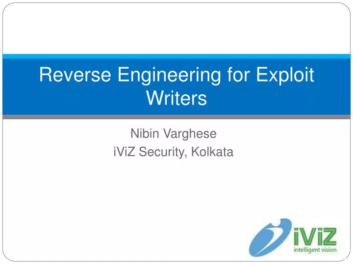 reverse engineering for exploit writers