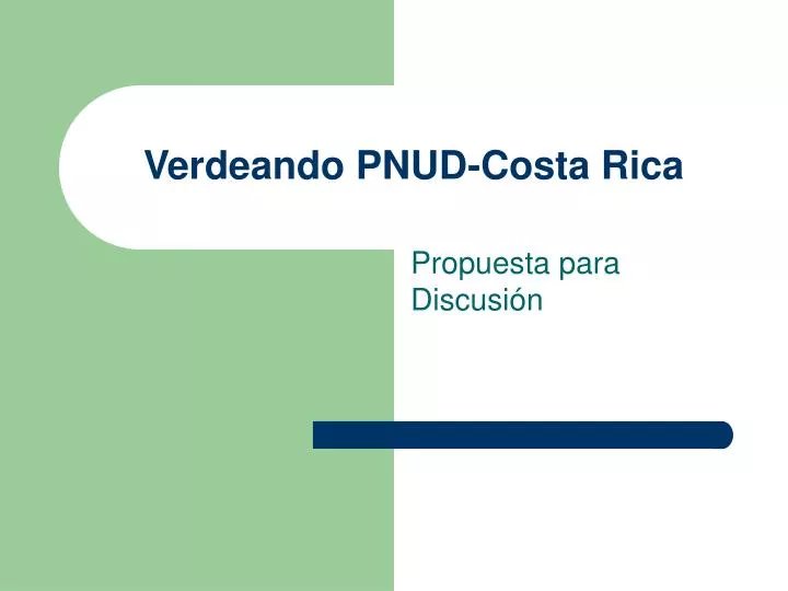 verdeando pnud costa rica