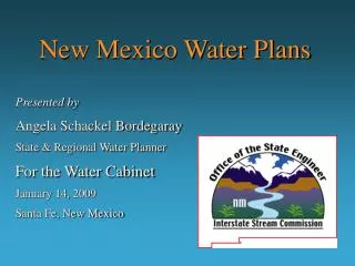 New Mexico Water Plans