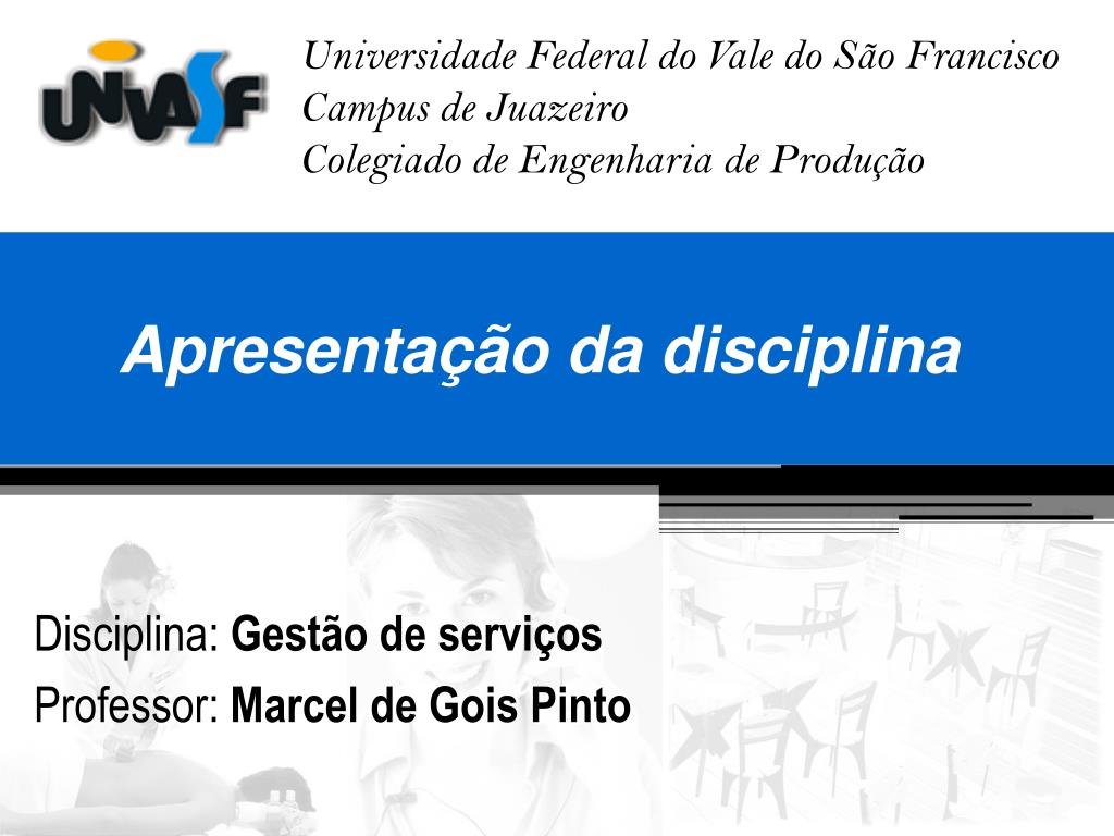 PPT - Apresentação da disciplina PowerPoint Presentation, free download ...