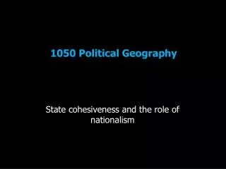 1050 Political Geography