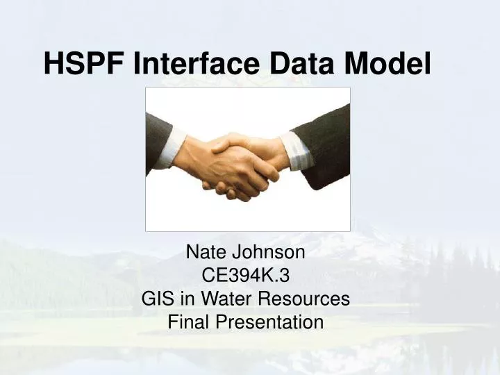 hspf interface data model