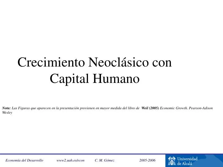 crecimiento neocl sico con capital humano