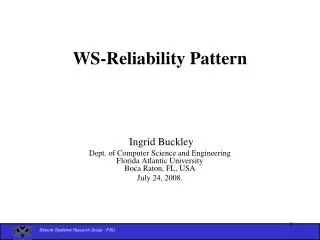 WS-Reliability Pattern