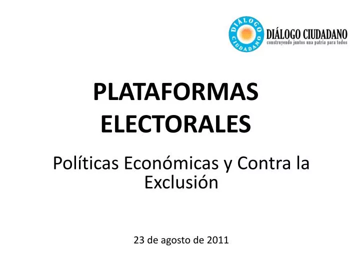 plataformas electorales