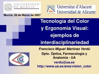 tecnolog a del color y ergonom a visual ejemplos de interdisciplinariedad