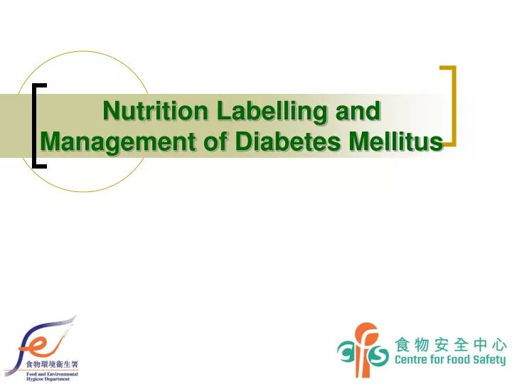 nutrition labelling and management of diabetes mellitus
