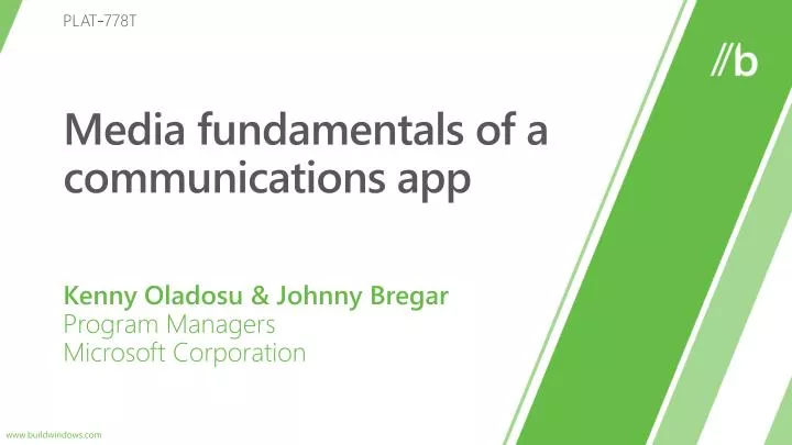 media fundamentals of a communications app
