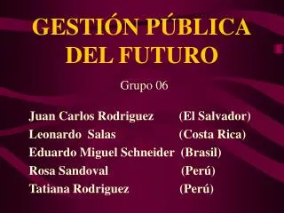 gesti n p blica del futuro